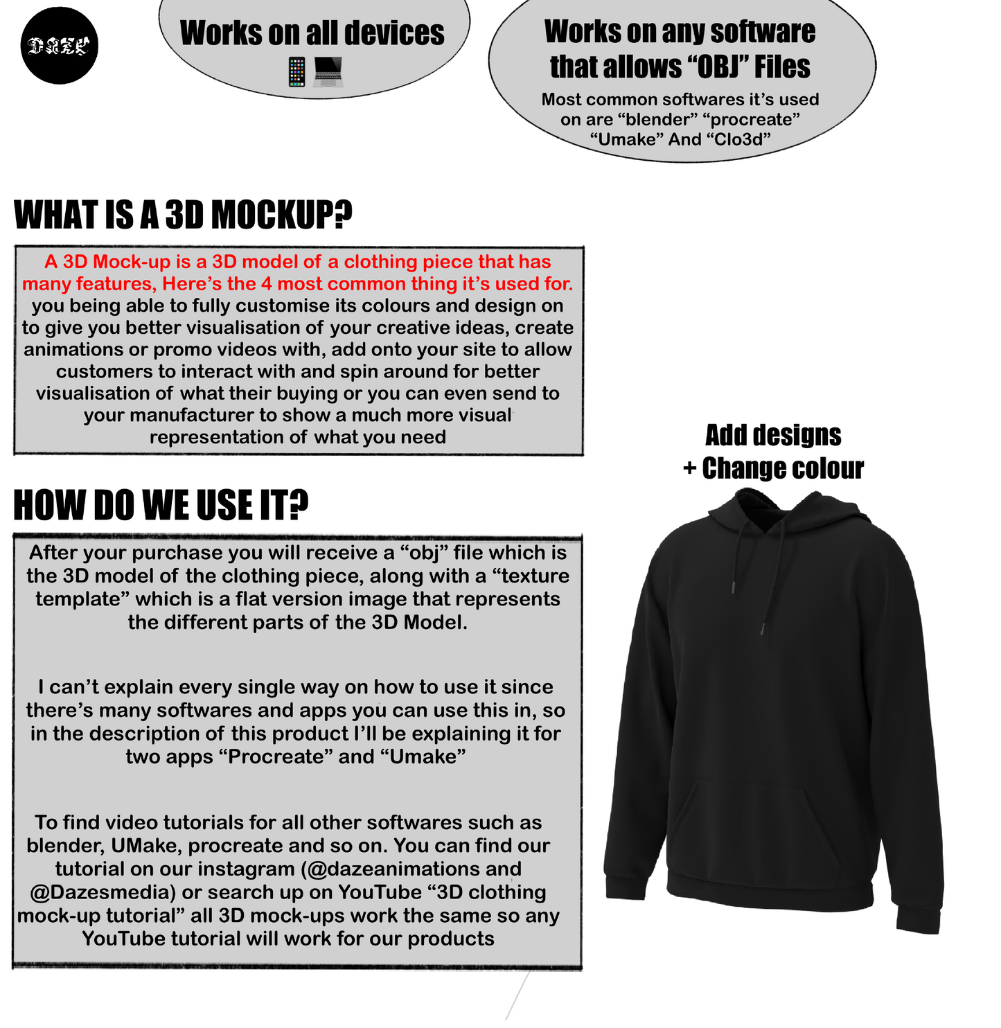 3D Woman’s Top Mock-up | Customizable OBJ File for Design