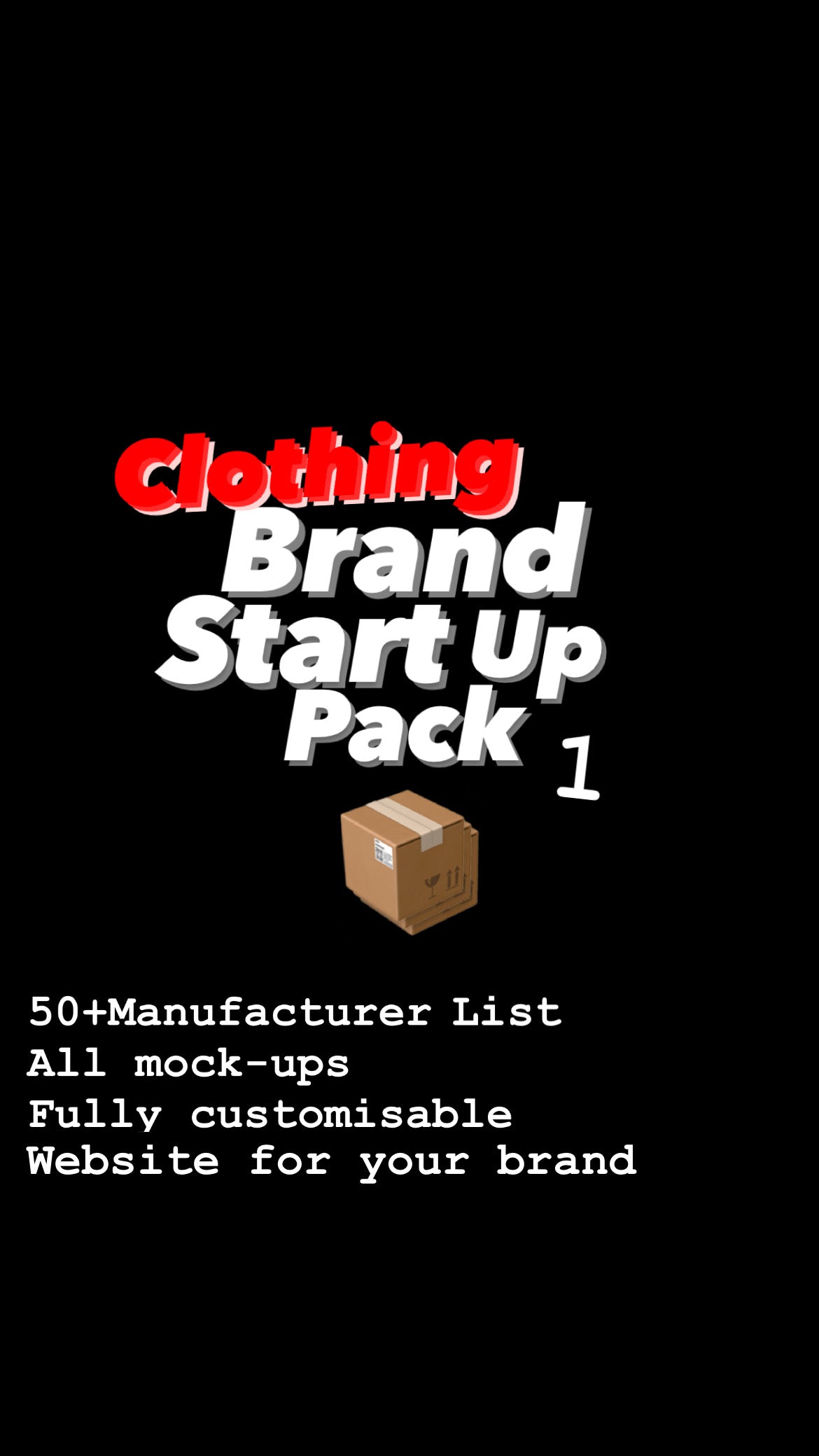 Brand Owner Starter Pack | Customizable Website & 3D Mock-ups