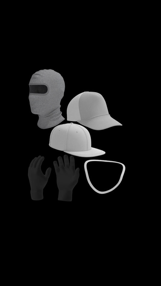3D Accessory Mock-Up Bundle | Hats, Shoes, Masks & More